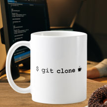 プログラマコーヒーマグ – Git Clone Coffee