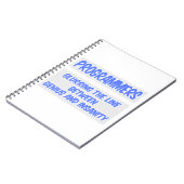 プログラマジョーク…天才と狂気 ノートブック (左側)