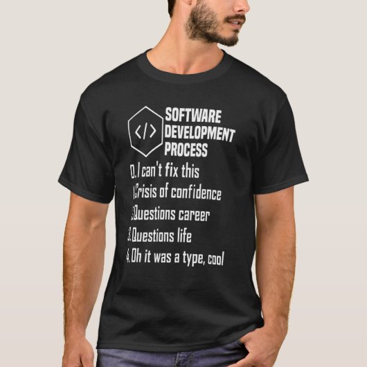 プログラマソフトウェア開発者コンピュータエンジニア Tシャツ (正面)