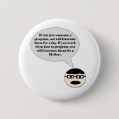 プログラマボタンを押し潰す方法 缶バッジ (正面)