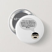 プログラマボタンを押し潰す方法 缶バッジ (正面&裏面)