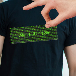 プログラママシンコードバイナリ背景カスタム 名札