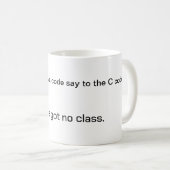 プログラマママグ – クラス得がない コーヒーマグカップ (正面右)