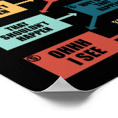 プログラマーおもしろいギフトのコーディング愛好家のデバッグ ポスター (角)