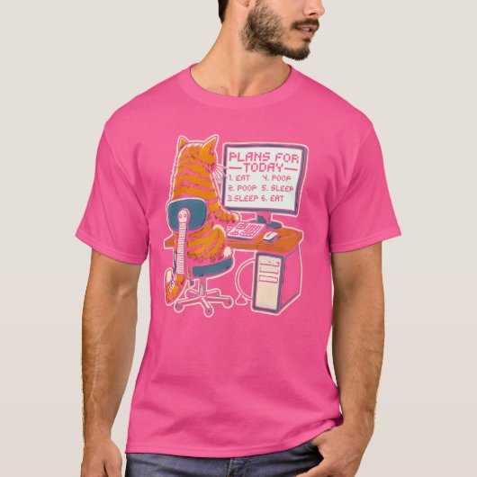 プログラマーおもしろいコーダCat Lo Tシャツ (正面)