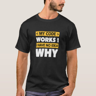 プログラマーおもしろいコーディング引用文 Tシャツ
