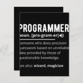 プログラマーおもしろいコード開発者の意味定義 セーブザデート (正面/裏面)