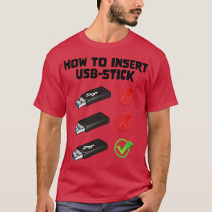 プログラマーおもしろいジョークのコンピュータおたくUの挿入方法 Tシャツ