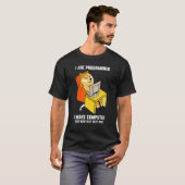 プログラマーおもしろいプログラミングおたくShi Tシャツ (正面フル)