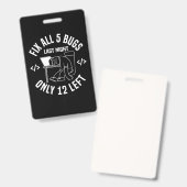 プログラマーが5つのバグを全て修正 バッジ (正面＆裏面)