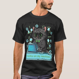 プログラマーだにゃん クールな猫のグラフィック Tシャツ