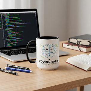 プログラマーとコーダー向けのコーディングデュオマグセット マグカップ