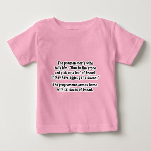 プログラマーと彼の妻 – シリーズの2番目 ベビーTシャツ (正面)
