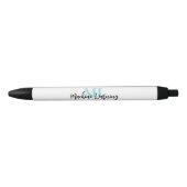 プログラマーとML愛好家のために – MLペン ✨🖊️ 青ボールペン (正面)