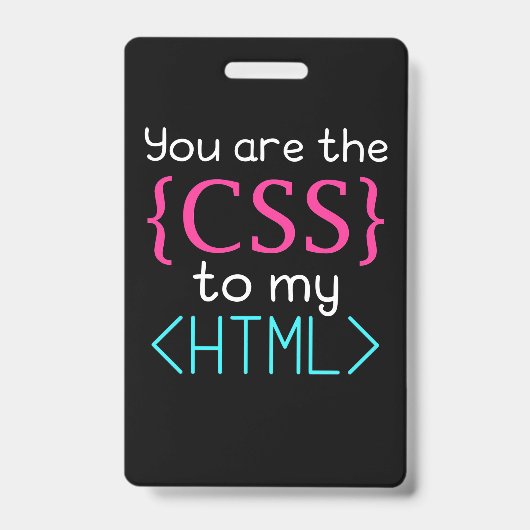プログラマーのあなたは私のHtmlに対するCss バッジ (正面)