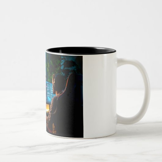 プログラマーのためのコーヒーマグ ツートーンマグカップ (右)