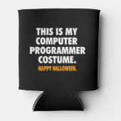 プログラマーのための面白いハロウィーン 缶クーラー (正面)
