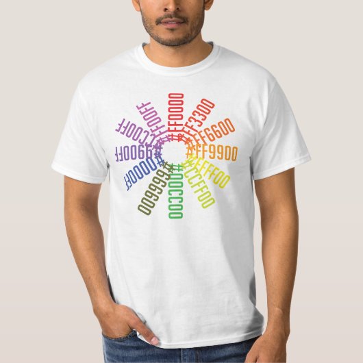 プログラマーのカラーホイール Tシャツ (正面)