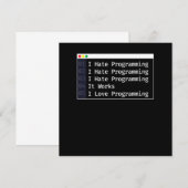 プログラマーのデバッグ6段階 招待状 (正面/裏面)