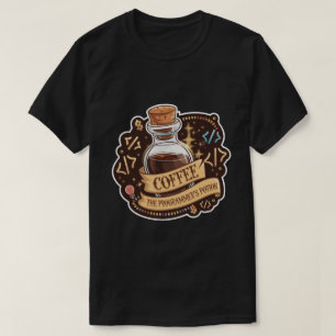プログラマーのポーション開発者にコーヒおもしろいー Tシャツ