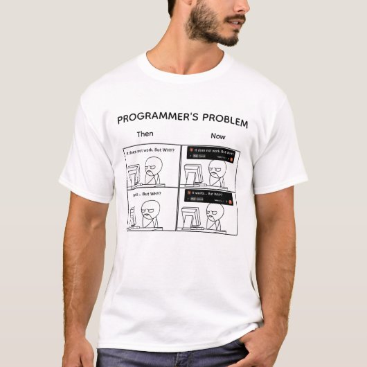 プログラマーの問題 Tシャツ (正面)