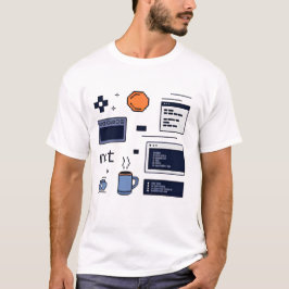 プログラマーの生活 - コーディングワークスペース開発者 Tシャツ