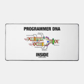 プログラマーのDNAは中に Molecular Biology Humor デスクマット (正面)