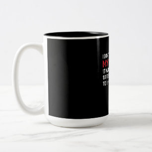 プログラマーは自分のコードにコメントしない ツートーンマグカップ