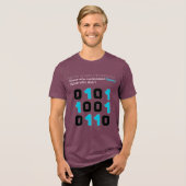 プログラマーは10種類いる - バイナリジョーク  トライブレンドＴシャツ (正面全面)
