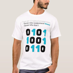プログラマーは10種類いる ― バイナリジョーク Tシャツ