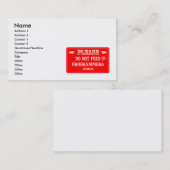 プログラマーを食べ物を与えないで下さい 名刺 (正面/裏面)