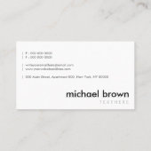 プログラマーシンプルブラック 名刺 (裏面)