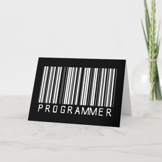 プログラマーバーコード カード (正面)