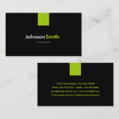 プログラマーモダンミントグリーン 名刺 (正面/裏面)