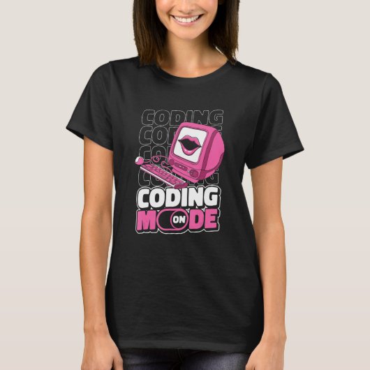 プログラマーモード プログラミング コーディング 開発者 C Tシャツ (正面)