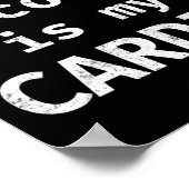 プログラマーランニングコーディングのコードは私のカーディオ ポスター (角)