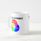 プログラマー交差の怠惰、技術、コーヒー コーヒーマグカップ (正面左)