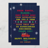 プログラマー会社おもしろいクリスマス2021 シーズンカード (正面/裏面)