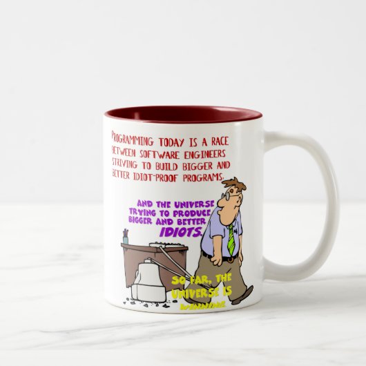 プログラマー対宇宙(1) ツートーンマグカップ (右)