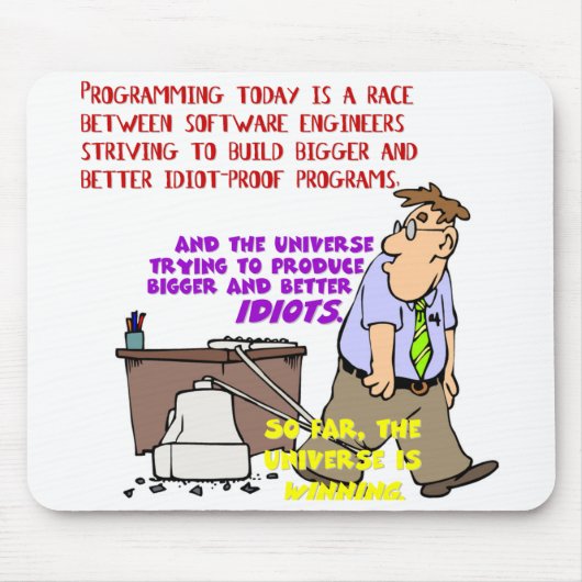 プログラマー対宇宙(1) マウスパッド (正面)