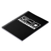 プログラマー書コードとドリンクコーヒー ノートブック (左側)
