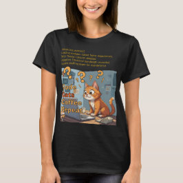 プログラマー猫 コード コーヒー リピート デザイン Tシャツ