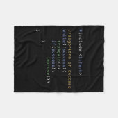 プログラマー計算機科学ミームコーディングユーモア フリースブランケット (正面(横))