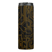 プログラマー誕生日ブラック回路基板 タンブラー (裏面)