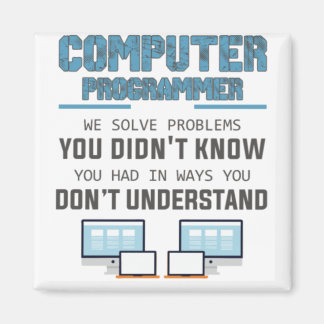 プログラマー開発者コンピュータサイエンティストgift-IXe3i マグネット