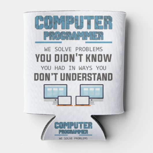 プログラマー開発者コンピュータサイエンティストgift-IXe3i 缶クーラー (正面)