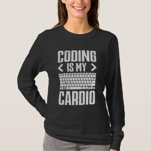 プログラマー - コーディングは私のトレーニング - コーダー人生 - ハート Tシャツ