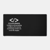 プログラマー コーディング デベロッパー プログラマー デスクマット (正面)