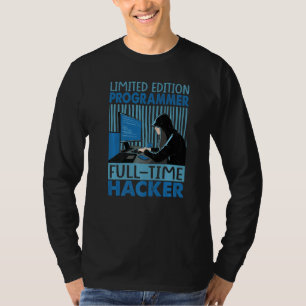 プログラマー フルタイム ハッカー 2 Tシャツ