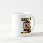 プログラマー マグカップ - エラー404 コーヒー未検出 (正面右)